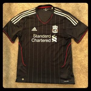 Liverpool throwback soccer jersey